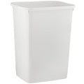 Superio Large Kitchen Trash Can 13 Gallon, 52 Qt Unlidded Waste Bin Only for Kitchen, Garage, Indoor and Outdoor Trash Can, White