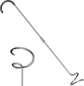 EJWOX Compost Aerator Tool, Heavy Duty Spiral Compost Turner with Ergonomic Handle, Manual Soil Aeration Tool for Garden Compost Bin and Backyard Pile Mixing