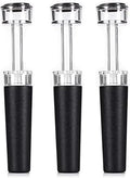 Black Silicone Stopper 1/2/3/4pcs, Wine Bottle Stopper With Built-in Vacuum, Wine Pump, Food Safety Silicone Cap, Vacuum Wine Stopper, Winery Accessories(3pcs)