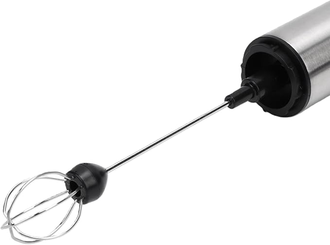 Electric Milk Frother, USB Rechargeable Handheld Foam Maker, Stainless Steel Electric Whisk with 3 Speeds, Ideal for Coffee, Hot Chocolate & Matcha