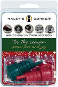 Haley's Corker 5-in-1 Wine Aerator, Stopper, Pourer, Filter and Re-Corker, Tis the Season