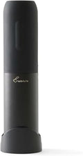 Rabbit Electric Corkscrew Wine Opener - Push Button Automatic Bottle Opener, Compact Design, Opens Bottles Quietly, Stores Vertically or Horizontally, Black