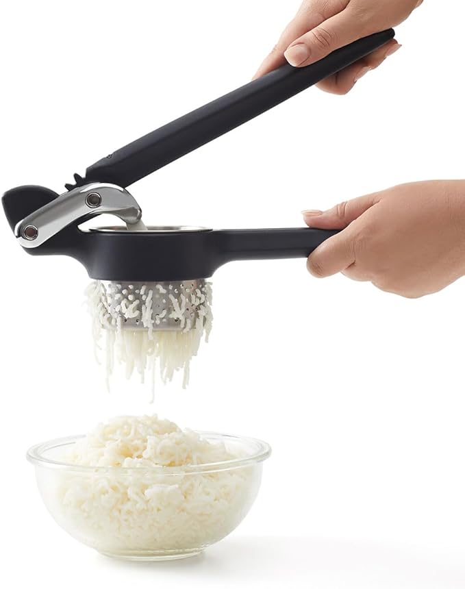 Chef’n FreshForce Potato Ricer, Masher and Vegetable Press – Heavy-Duty Potato Ricer with Dual-Gear Mechanism, Easy-Clean Dishwasher Safe