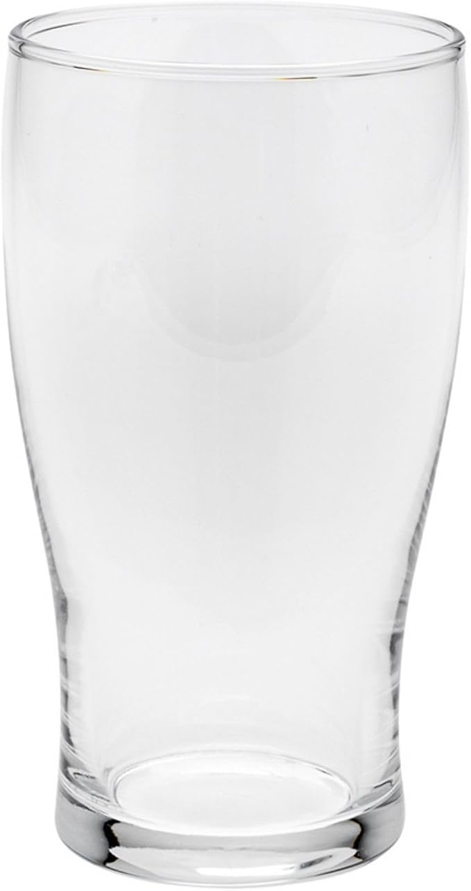 Restaurantware-16 Ounce Tulip Beer Glasses, Set Of 6 Fine-Blown Stout Beer Glasses - Tulip-Style, Tempered, Clear Craft Glass, Dishwasher-Safe, For Beers, Ales, or Cocktails