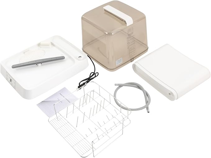 Countertop Dishwashers, 800W Portable Dishwasher Featuring with 6L(1.59G) Built-in Water Tank, 360°Rotating Spray Outlets for House,Dorm,Apartment