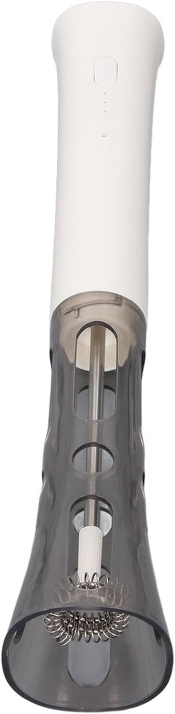 Hand Mixer Milk Frother for Coffee, Kitchen Powerful Milk Frother Wand, Rechargeable Battery Operated Drink Mixer, Electric Whisk Foam Maker With 2 Whisk Attachments