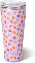Swig Life 32oz Insulated Tumbler, Halloween Travel Coffee Tumbler with Lid, Cup Holder Friendly Travel Coffee Mug, Stainless Steel, 32 oz, Reusable Insulated Mug with Lid (Candy Corn)