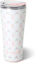 Swig Life 32oz Insulated Tumbler, Travel Coffee Tumbler with Lid, Cup Holder Friendly Travel Coffee Mug, Stainless Steel with Lid (On Pointe)