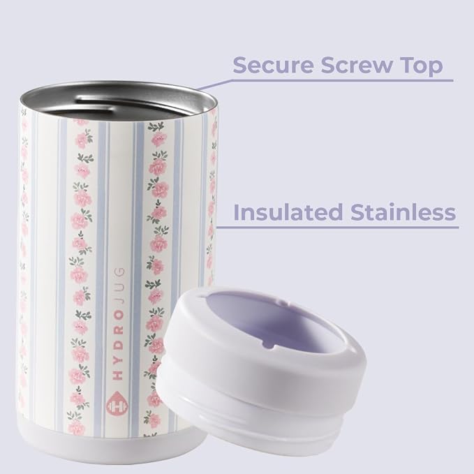 HydroJug Tall Can Cooler 16 oz, Stainless Steel Can Holder, Primrose