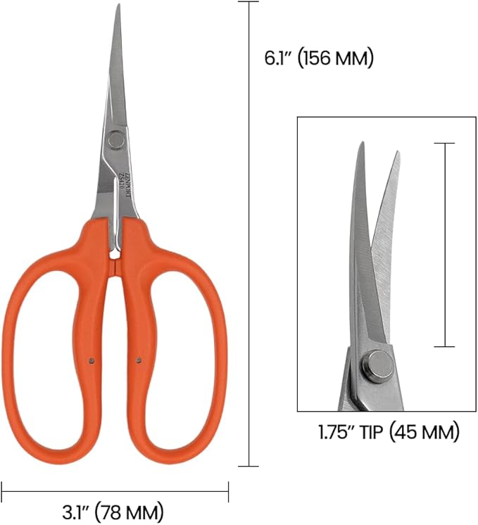 Curved Masa Masa Trimming Scissors, Package of 3