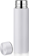 Irenare 5oz Mini Water Bottle Mini Insulated Stainless Steel Bottle Purse Water Bottle Cute Leak Proof Flask Keeps Drink Cold and Hot for Purse Women(White,1 Piece)