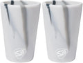 Silipint 1.5oz Silicone Shot Glasses – Pack of 2 Unbreakable, BPA-Free, Non-Toxic, Dishwasher & Freezer Safe Cups – Colored Shot Glasses for Cold Beverages, Cocktails, Travel, Party (Marble Mountain)