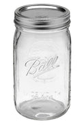 Ball Quart (32oz) Jar with Silver Lid, Wide Mouth, 1 Jar