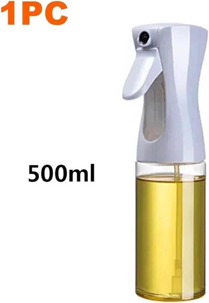 Oil Spray Bottle, 200/300/500 Oil Spray Bottle Household Kitchen Control Barbecue Cooking,for Salad Making, Baking(1pc 500ml white)