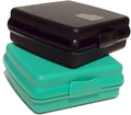 Tupperware Sandwich Keepers Set of 2 Black and Teal Green