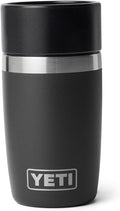 YETI Rambler 8 oz Travel Bottle, Stainless Steel, Vacuum Insulated with Leakproof Commuter Cap, Black