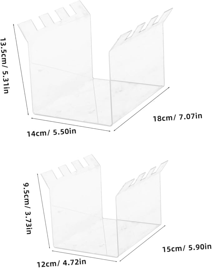 2pcs Versatile Acrylic Bag Rack Zipper Bag Holder Stand Meal Prep Holder for Kitchen