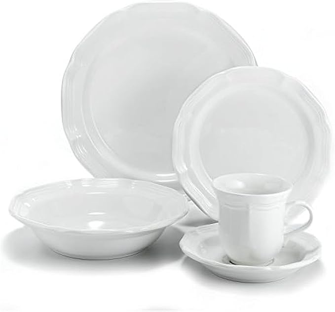 Mikasa French Countryside 5-Piece Place Setting, Cream