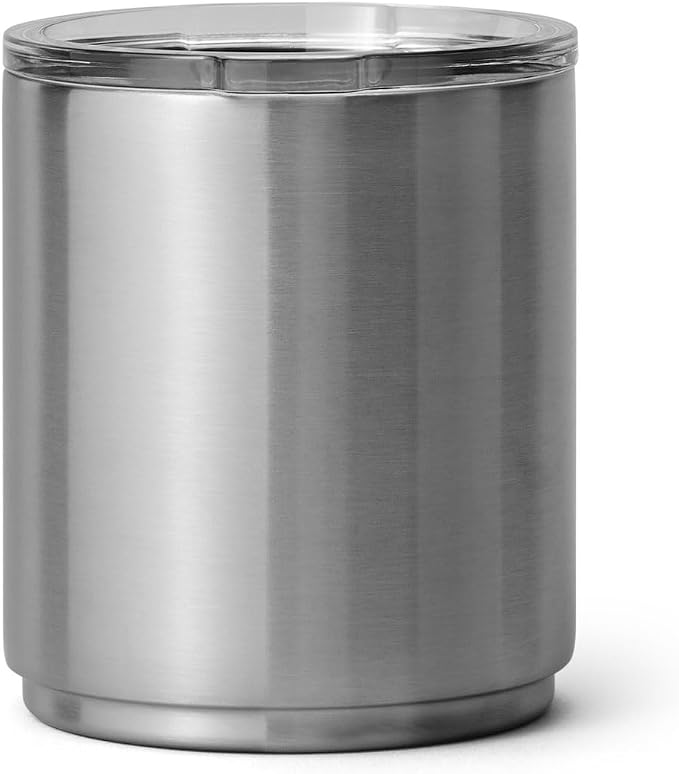 YETI Rambler 10 oz Ceramic Lined Lowball 2.0, Vacuum Insulated with MagSlider Lid, Stainless