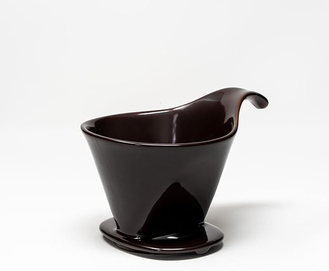 Zero Japan - Bee House Pour Over Coffee Dripper - Lead-Free & Cadmium-Free Ceramic Coffee Maker with Elegant Peek Hole, Drip Cone Brewer Coffee Gifts, Brewing Accessories - Coffee Brown, Standard Size