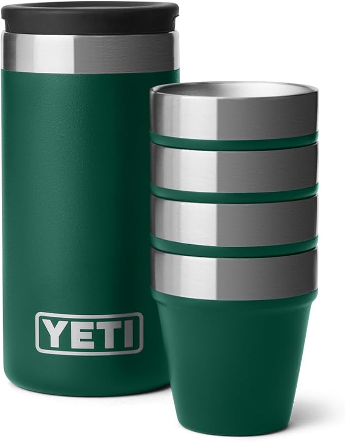 YETI Shot Glasses with Carrying Case, Set of 4