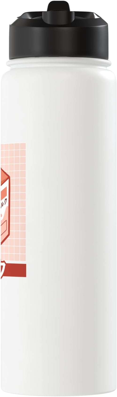 Cute Funny 90s Japanese Kawaii Aesthetic Peach Milk Stainless Steel Insulated Water Bottle