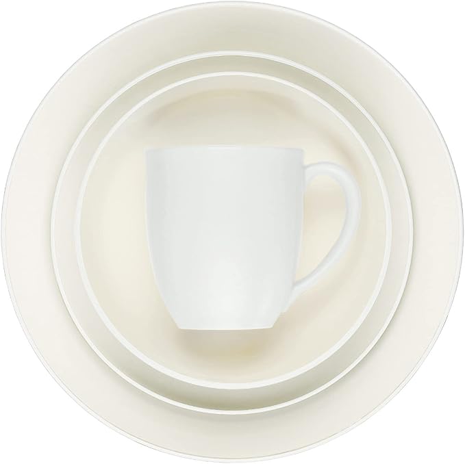Noritake Colorwave White 4-Piece Coupe Place Setting, Service for 1