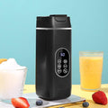 Portable Blender, 420 ml 12 Stainless Steel Blades USB Rechargeable Easy to Use & Self-Cleaning for Carrying or Storage (Black)