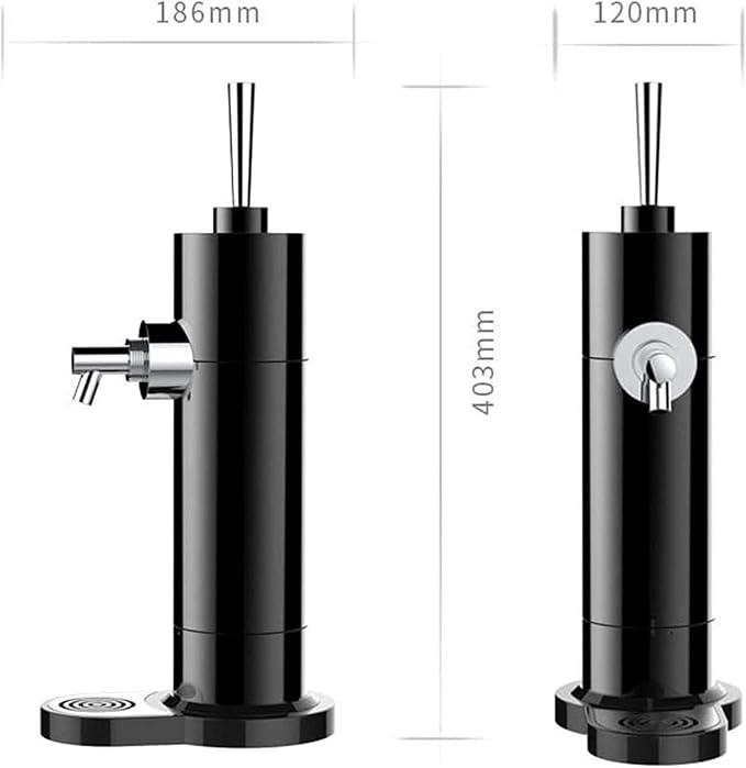 Draft Pour Beer Dispenser,Canned Beer Draft System,Mini Kegerator,Beer Foam Maker,Beer Can Tap,Converts Any Can Into Draft for Family, Bars,Gifts for Men,Black