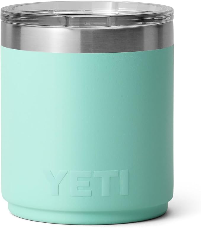 YETI Rambler 10 oz Ceramic Lined Lowball 2.0, Vacuum Insulated with MagSlider Lid, Seafoam