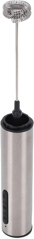 Haofy Milk Frother Wand, USB Rechargeable Stainless Steel Handheld Electric Whisk with Compact Portable Design for Coffee Lattes Cappuccino Hot Chocolate