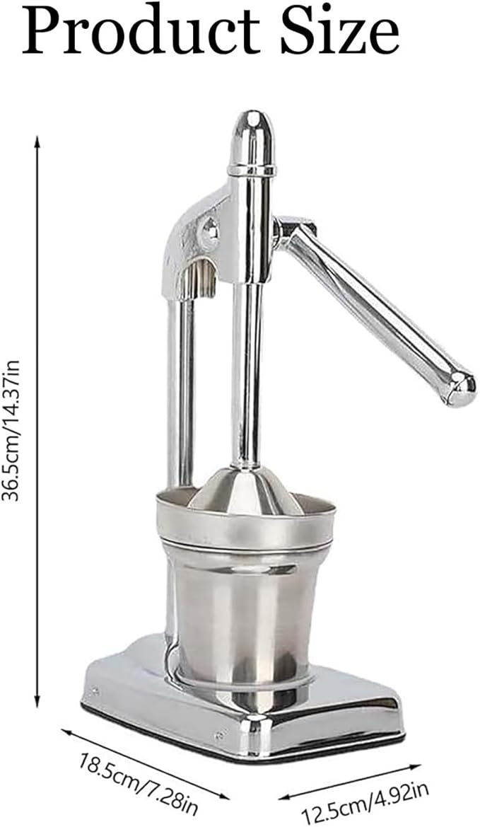 Effective Cast Iron Juicer Hand Press, Heavy Duty Manual Juicer Hand Press Cast Iron, Stainless Steel Lemon Squeezer for Home and Kitchen