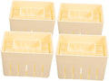 Zerodeko 4pcs Tofu Press Mold for Homemade Tofu and Cheese Easy Demolding Design Kitchen Tool