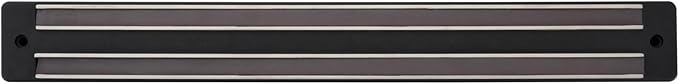 Restaurantware Met Lux 13 Inch Magnetic Knife Holder For Wall 1 Powerful Knife Magnetic Strip - Space-Saving Organizer Securely Hang Kitchen Utensils or Tools Black Plastic Knife Hanger