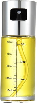 Glass Oil Sprayer Cooking Spray Mister Fit For Salad BBQ Kitchen Baking Empty Vinegar Bottle(Silvery-1PC)