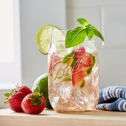 Ball Glass Mason Jar, Regular Mouth, Pint Size, 16 OZ (Pack of 3)