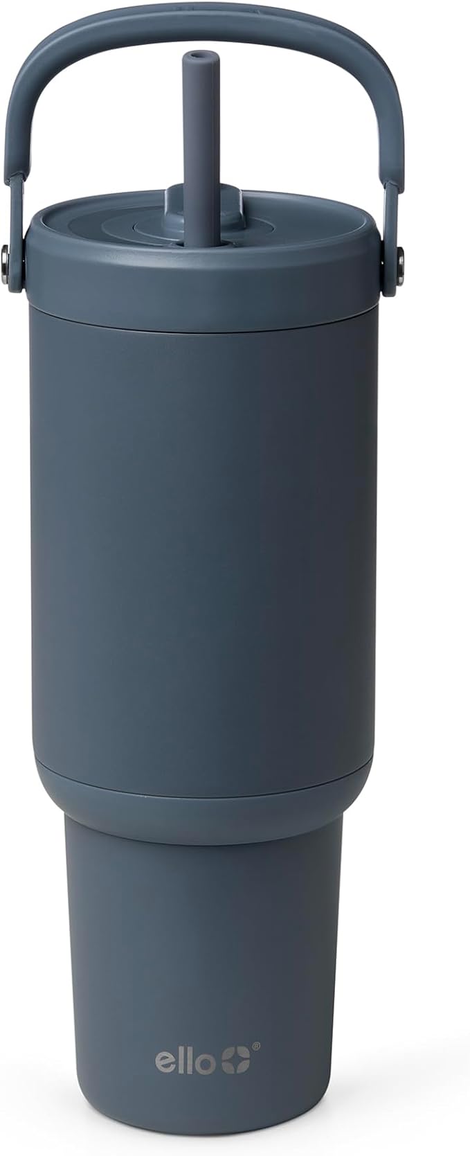 Ello Oasis Go+ 32oz Tumbler with Top Handle and Retracting Straw | Reusable Insulated Stainless Steel Cup, 100% Leakproof Water Bottle, 24 Hours Cold, Cup Holder Friendly For Travel | Horizon