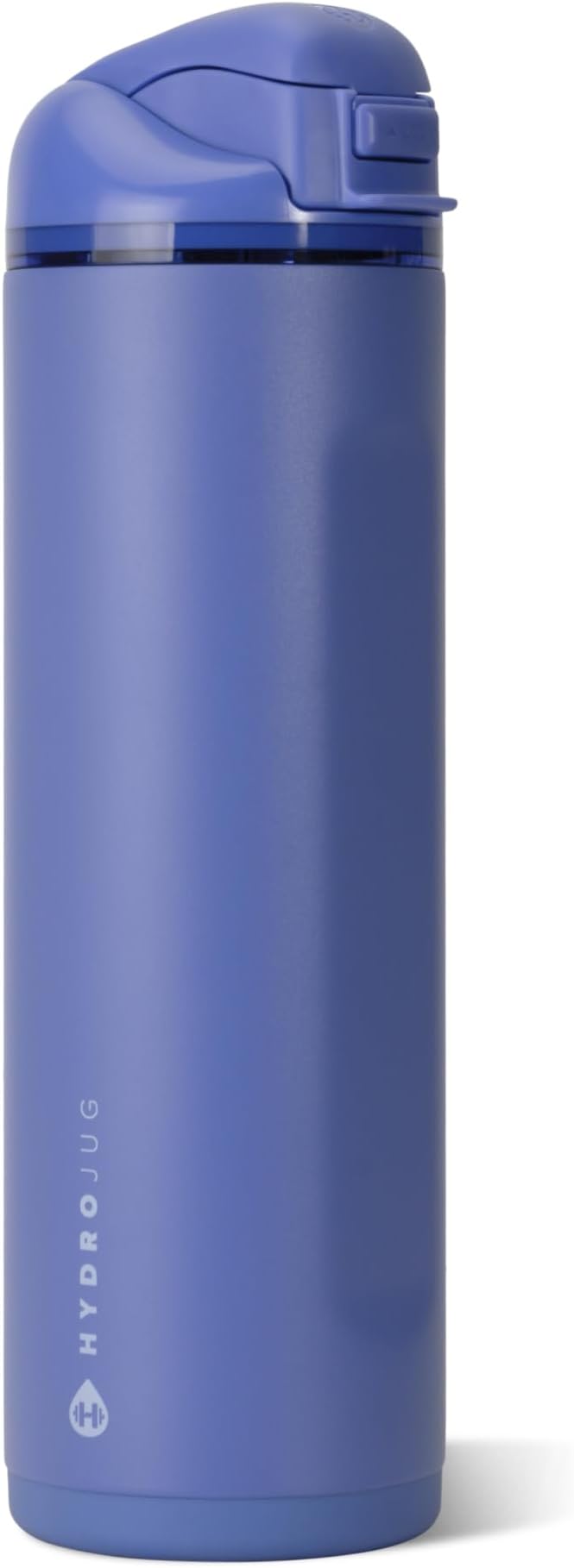 HydroJug Ease2o Water Bottle with Straw & Chug Lid, Stainless Steel, Vented Cap to Help Reduce Pressure, Water-Level Window, Cup Holder Friendly, Non-Slip Base – 24oz, Berry Pop
