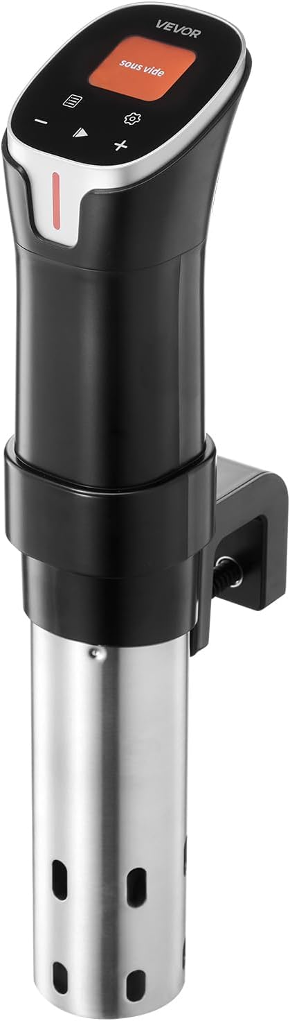 VEVOR Sous Vide Precision Cooker, 1100W Sous-Vide Cooking Machine, WIFI Immersion Circulator with 10 Preset Recipes, LCD Touchscreen, Fast-Heating, Accurate Temperature & Timer, App Control