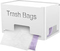 STWWO Extra Large Trash Bag Holder, Garbage Bag Dispenser Holder, White | Trash Bag Storage Organizer for Kitchen Laundry Room Under Sink, Metal Trash Bag Holder Dispenser Wall Mounted /Freestanding