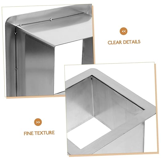 Zerodeko 180a Counter Grommet Stainless Steel Kitchen Trash Chute Grommet Smooth Surface Corrosion-Resistant Fits Kitchen Waste Bins