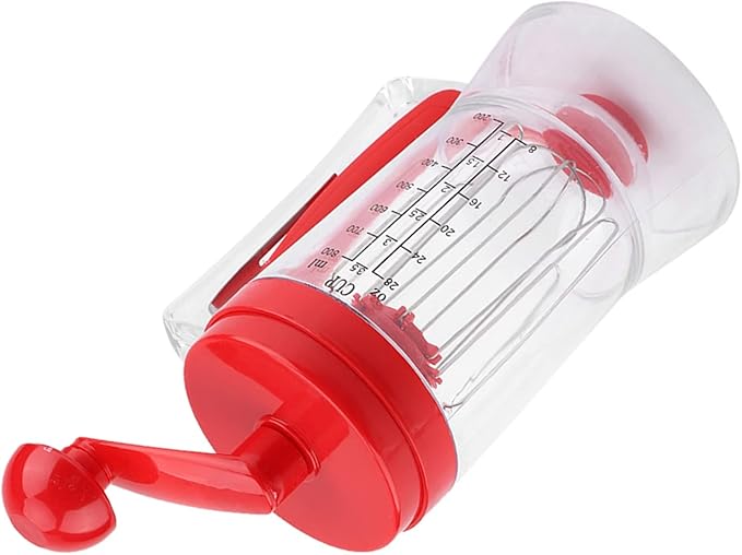 Hand Held Manual Pancake Cupcake Batter Mixer Dispenser Blender Machine Baking Tool