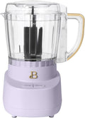 3-Cup Mini Food Chopper 250W with Bowl, Electric Food Processor, Chop & Puree Function, Dishwasher Safe Parts, Safety Lid, Compact Kitchen Appliance(Lavender)