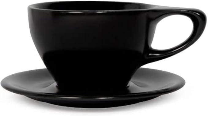 notNeutral Lino Porcelain Cup & Saucer Large Latte 12 oz (12 oz, 1)