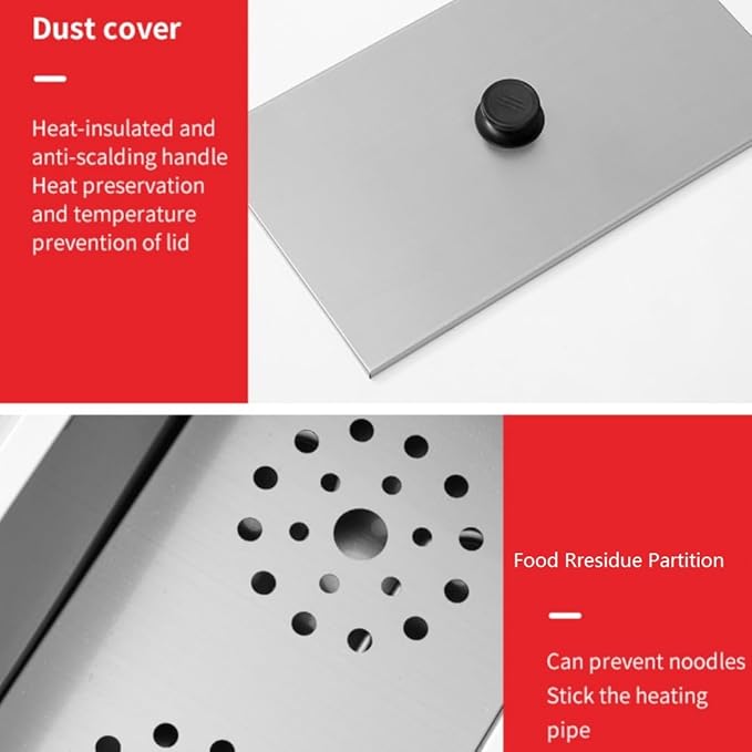 Commercial Pasta Cooker,Electric Macaroni Vegetable Dumpling Cooker, Noodle Cooking Machine Pasta Makers Boiler Machine Noodle Dumpling Maker with Noodle Filter,Drainage (4 Strainers)