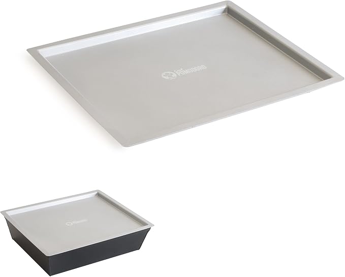 Chef Pomodoro Detroit Pizza Pan Lid, 8x10in, Anodized Aluminum, Lid Only | Lid Only, Pan Sold Separately; Fits Chef Pomodoro Detroit Pan Only; Retains Heat & Humidity, Prevents Drying, Stackable