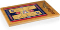 PICNIC TIME NCAA Icon Glass Top Cutting Board & Knife Set, Cheese Boards Charcuterie Boards, Serving Platter, (Parawood & Bamboo)