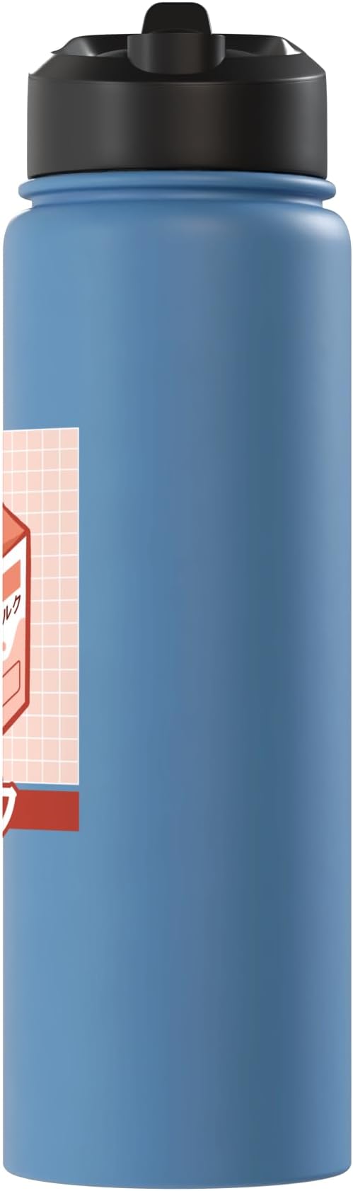 Cute Funny 90s Japanese Kawaii Aesthetic Peach Milk Stainless Steel Insulated Water Bottle
