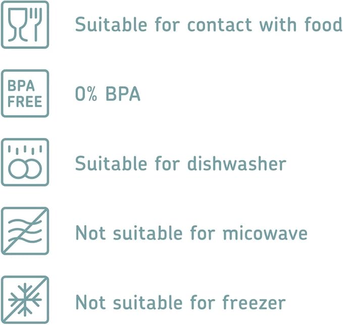Mepal - Storage Container Modula 4-Piece Set – Clear Food Container with Lid - Kitchen Organizers & Plastic Storage Boxes – Stackable & Airtight – 4 x 1000 ml – White