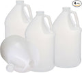 Rani Containers | 1 Gallon HDPE Plastic Jug with Reshipper Box & Child-Resistant Caps | Home & Commercial Use, Containers for Water, Sauces, Food, Soaps, Detergents, Liquids | Made in USA - Pack of 4